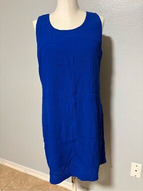 Skies Are Blue Vibrant Blue Shift Dress